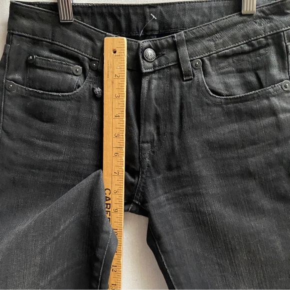 R13 Alison Cropped Made In Italy Japanese Dark Denim Jeans Sz 25 - Picture 14 of 15